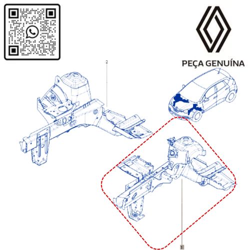 RN 17456R 641017456R Longarina Dianteira Esquerdo Captur 2017... 3